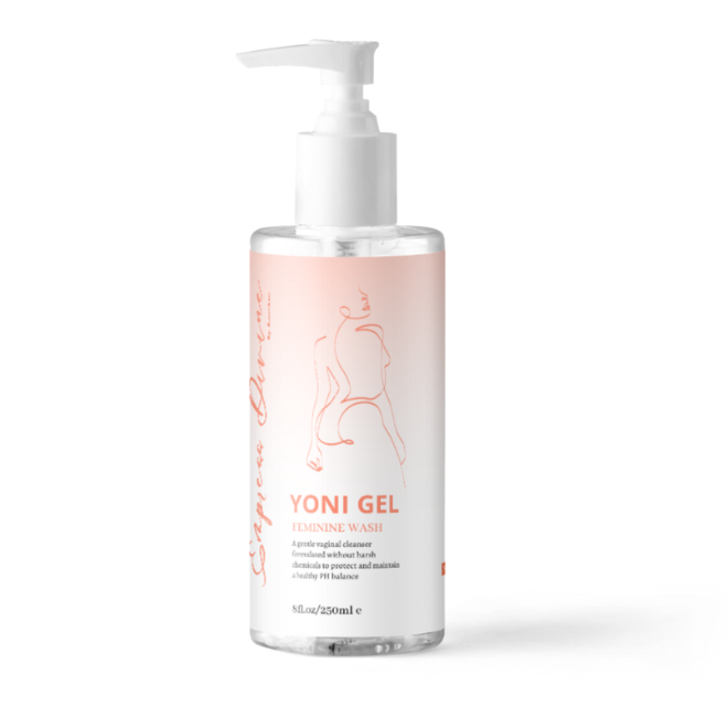 Empress Divine Yoni Gel Wash - All-Natural Vaginal Cleanser with extracts from Pineapple and Chamomile along with Aloe Vera and Tea Tree Oil